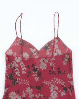 Vintage Y2k 00s Calvin Klein Floral Mesh Slip Dress - M