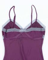 Vintage Y2k 00s La Vie En Rose Mesh Slip Dress - S