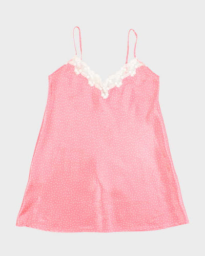Vintage 90s Jessica Polka Dot Slip Dress - L