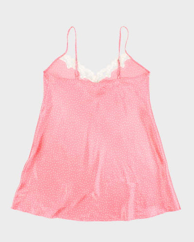 Vintage 90s Jessica Polka Dot Slip Dress - L