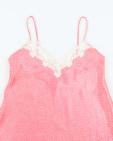 Vintage 90s Jessica Polka Dot Slip Dress - L