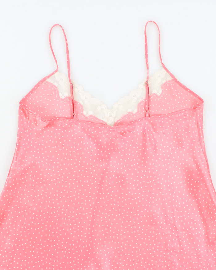 Vintage 90s Jessica Polka Dot Slip Dress - L