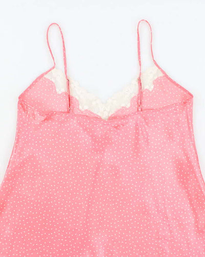 Vintage 90s Jessica Polka Dot Slip Dress - L