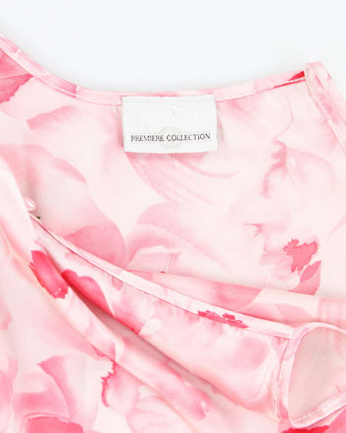 Vintage 90s Premiere Collection Floral Slip Dress - L