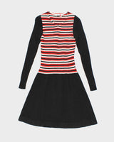 Deadstock Vintage 70s Audrey Long Sleeve Knit Dress - XS