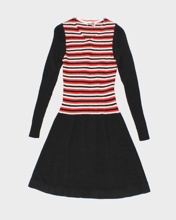 Deadstock Vintage 70s Audrey Long Sleeve Knit Dress - XS