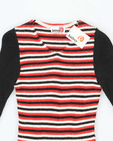 Deadstock Vintage 70s Audrey Long Sleeve Knit Dress - XS
