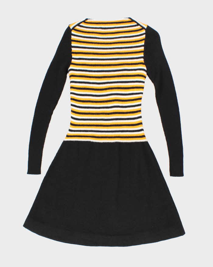 Vintage 70s Audrey Long Sleeve Knit Dress - XS