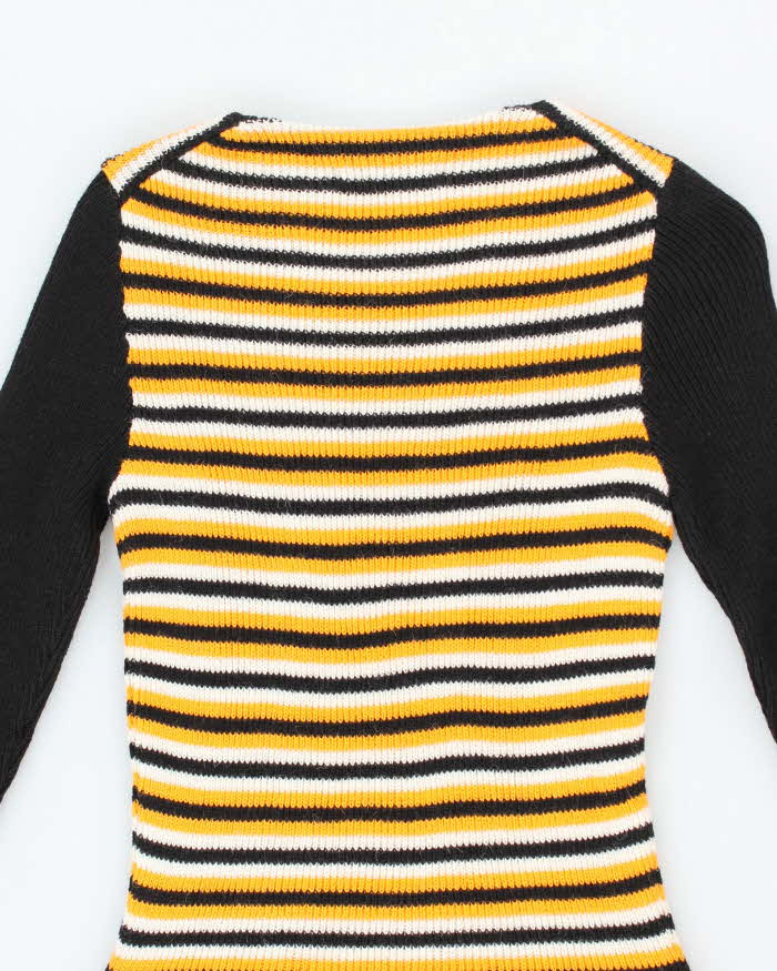 Vintage 70s Audrey Long Sleeve Knit Dress - XS