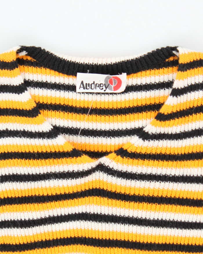 Vintage 70s Audrey Long Sleeve Knit Dress - XS