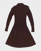 Deadstock Vintage 70s Audrey Long Sleeve Knit Dress - XS