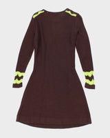 Deadstock Vintage 70s Audrey Long Sleeve Knit Dress - S