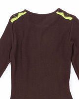 Deadstock Vintage 70s Audrey Long Sleeve Knit Dress - S