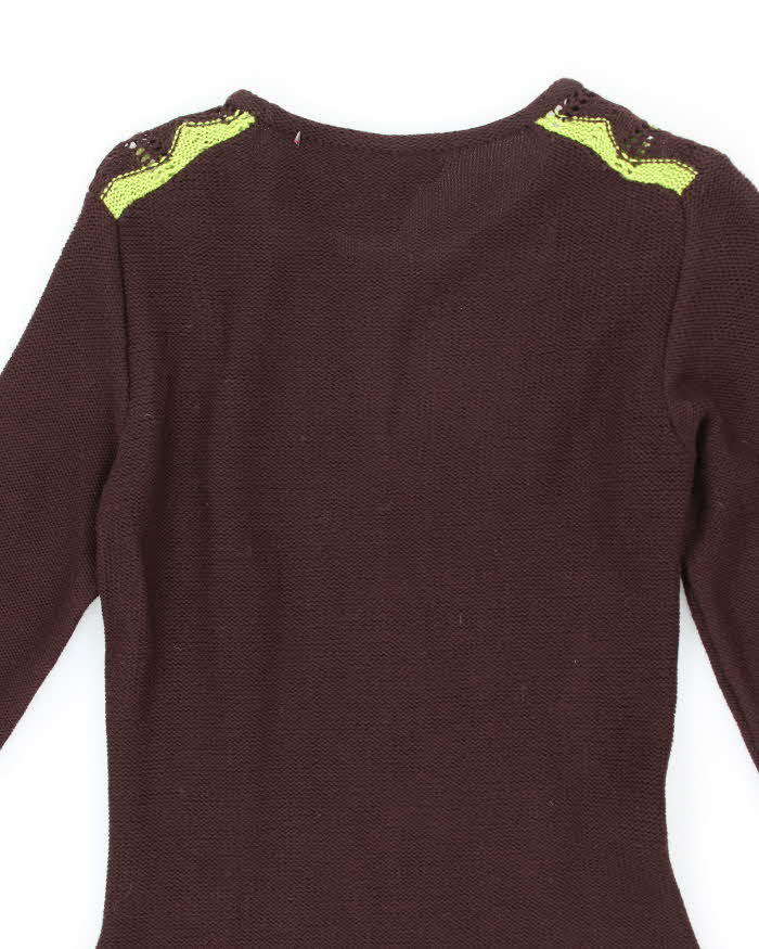 Deadstock Vintage 70s Audrey Long Sleeve Knit Dress - S