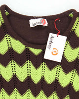 Deadstock Vintage 70s Audrey Long Sleeve Knit Dress - S