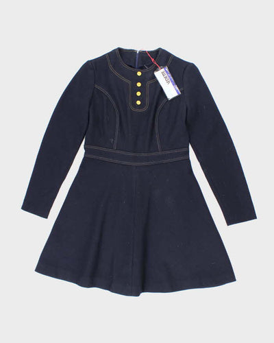 Deadstock Vintage 70s Vedette Long Sleeve Dress - S