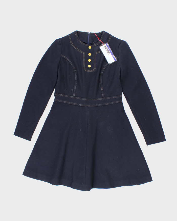 Deadstock Vintage 70s Vedette Long Sleeve Dress - S