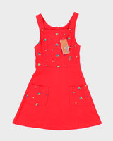 Deadstock Vintage 70s Premiere Pinafore Dress - XS