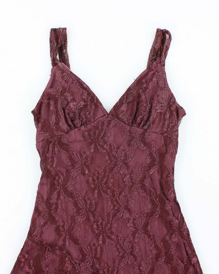 Vintage Y2k 00s Ruby Rox Purple Lace Dress - S