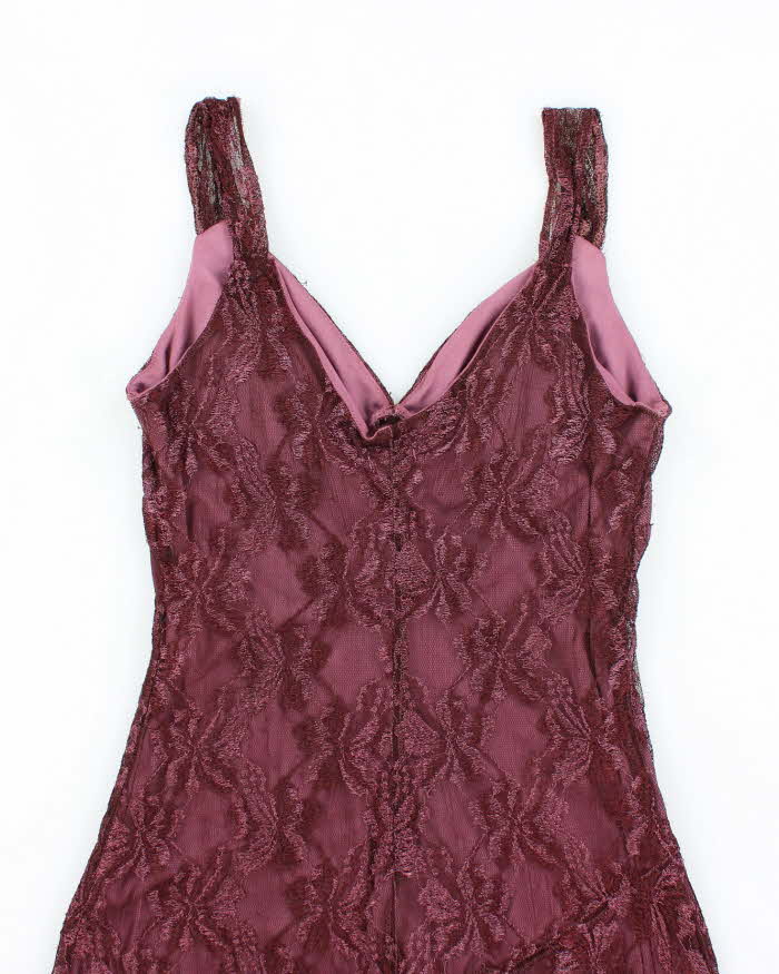 Vintage Y2k 00s Ruby Rox Purple Lace Dress - S
