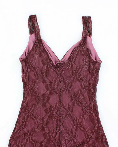 Vintage Y2k 00s Ruby Rox Purple Lace Dress - S