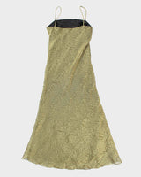 Vintage 90s City Crinkle Iridescent Dress - M