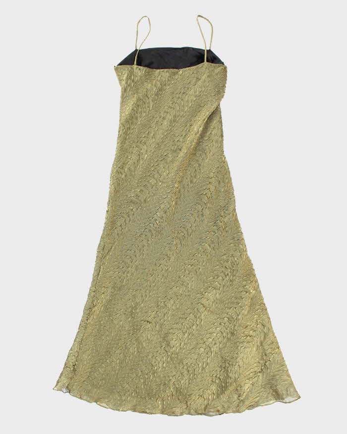 Vintage 90s City Crinkle Iridescent Dress - M