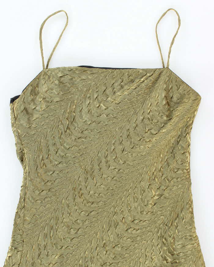 Vintage 90s City Crinkle Iridescent Dress - M