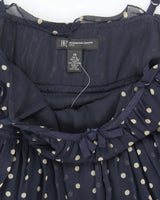 Vintage Y2k 00s Internal Connection Silk Polka Dot Dress - S