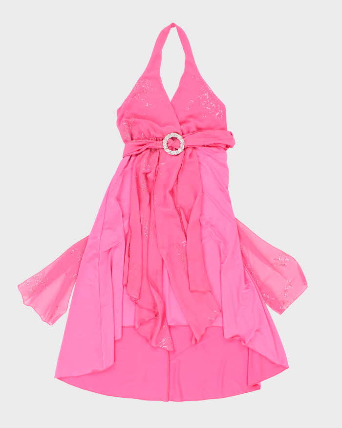 Vintage Y2k 00s Comoda Halter Neck Dress - S