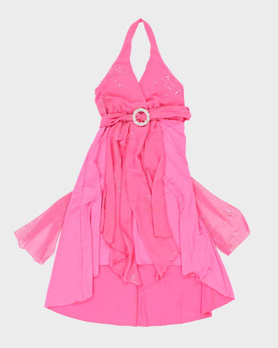 Vintage Y2k 00s Comoda Halter Neck Dress - S