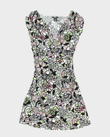 Vintage Y2k 00s Boo Mackie Floral Dress - M
