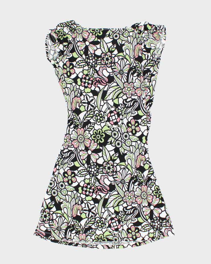 Vintage Y2k 00s Boo Mackie Floral Dress - M