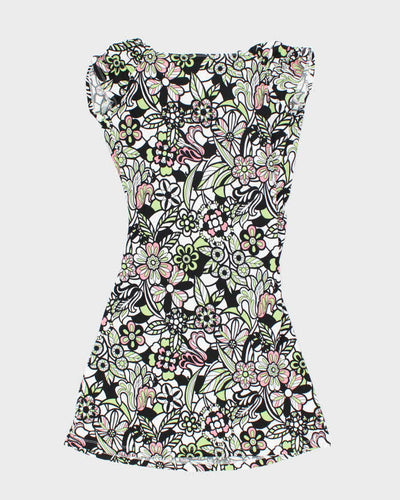 Vintage Y2k 00s Boo Mackie Floral Dress - M