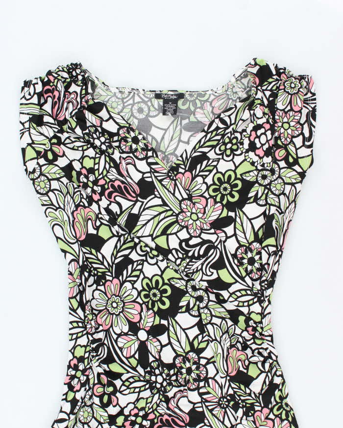 Vintage Y2k 00s Boo Mackie Floral Dress - M