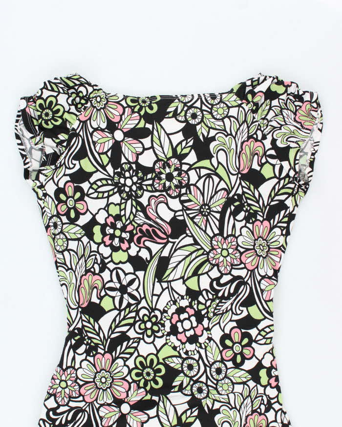 Vintage Y2k 00s Boo Mackie Floral Dress - M