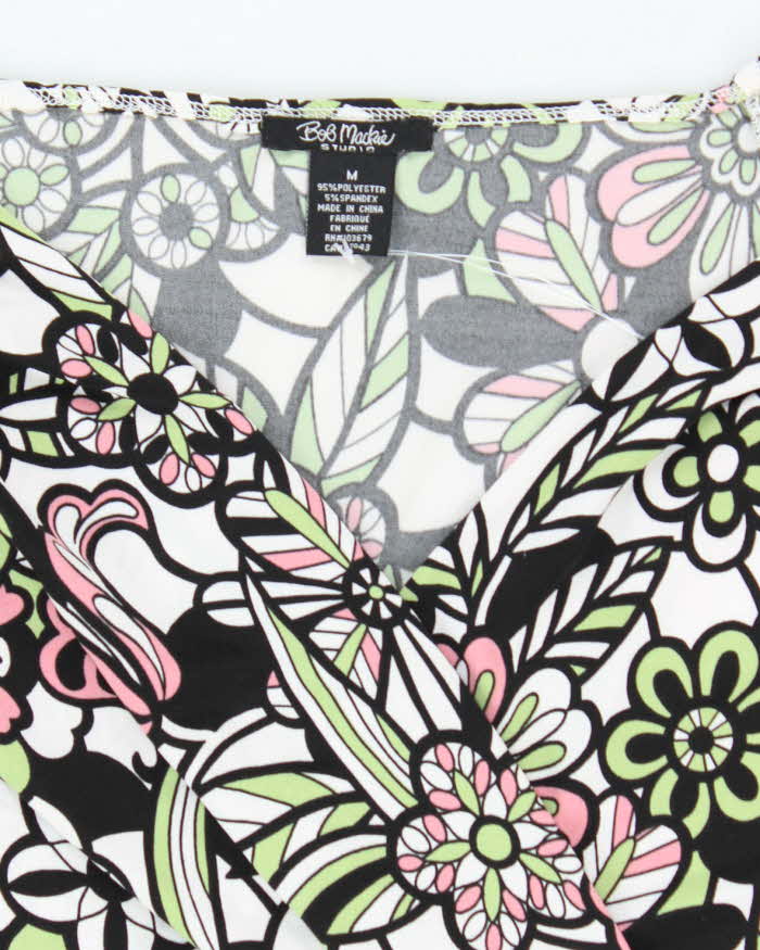 Vintage Y2k 00s Boo Mackie Floral Dress - M