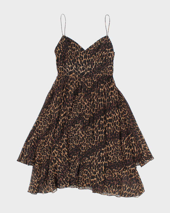 Vintage Y2k 00s Betsey Johnson Leopard Print Dress - M
