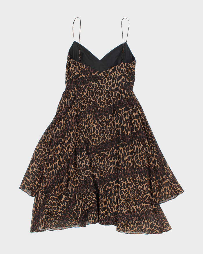 Vintage Y2k 00s Betsey Johnson Leopard Print Dress - M