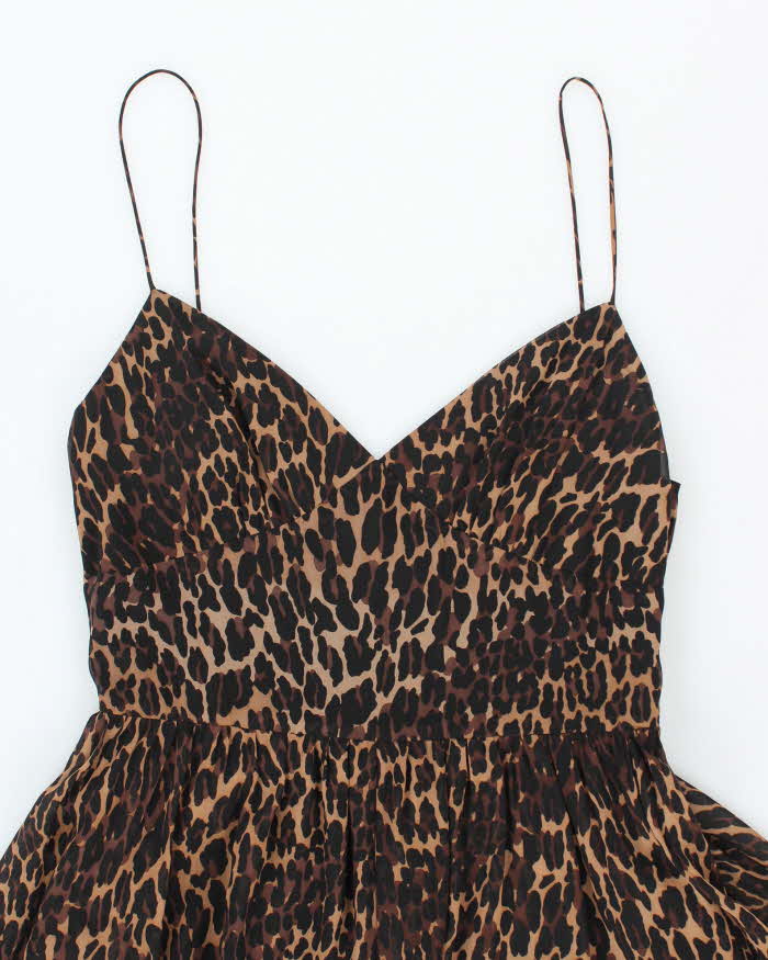 Vintage Y2k 00s Betsey Johnson Leopard Print Dress - M