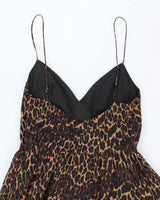 Vintage Y2k 00s Betsey Johnson Leopard Print Dress - M