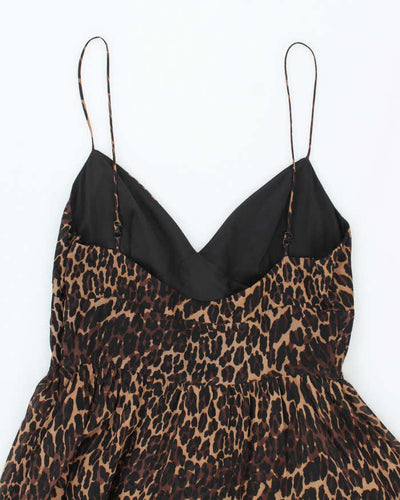 Vintage Y2k 00s Betsey Johnson Leopard Print Dress - M