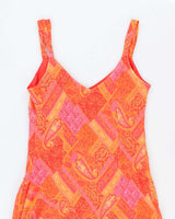 Vintage 90s Flowy Handkerchief Hem Dress - M