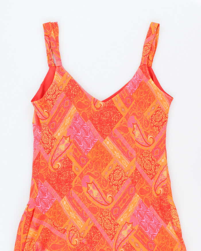 Vintage 90s Flowy Handkerchief Hem Dress - M