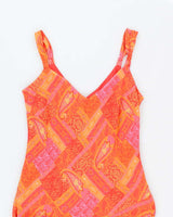 Vintage 90s Flowy Handkerchief Hem Dress - M