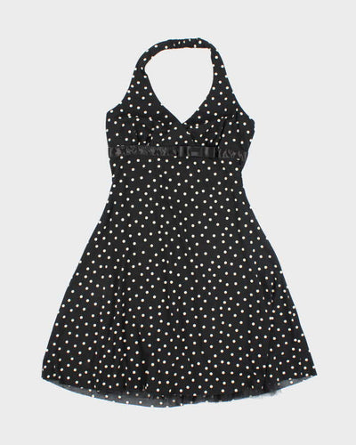 Vintage Y2k 00s B. Smart Polka Dot Halter Neck Dress - S
