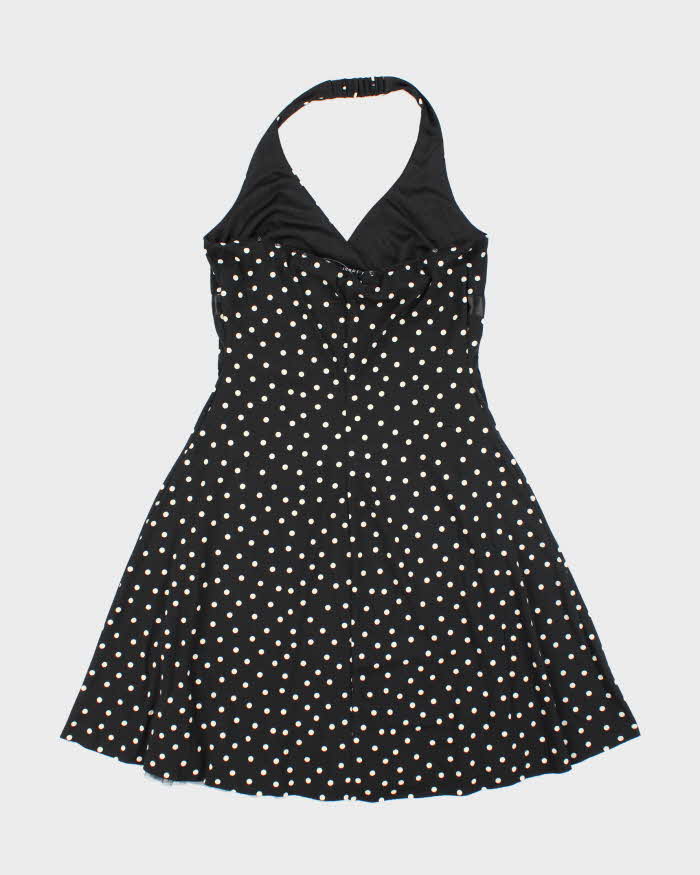 Vintage Y2k 00s B. Smart Polka Dot Halter Neck Dress - S