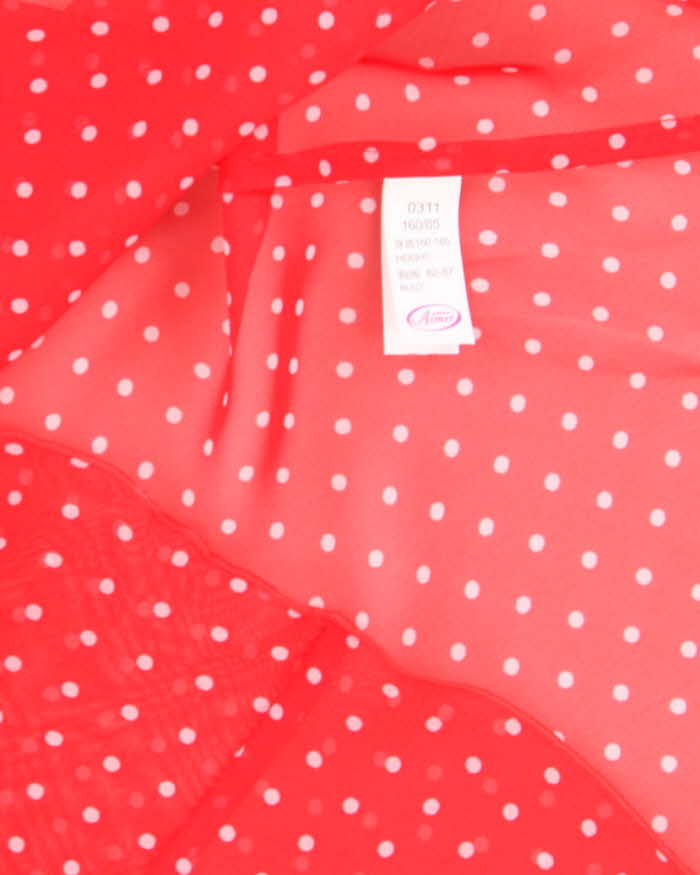 Vintage Y2k 00s Aimer Polka Dot Mesh Slip Dress - S