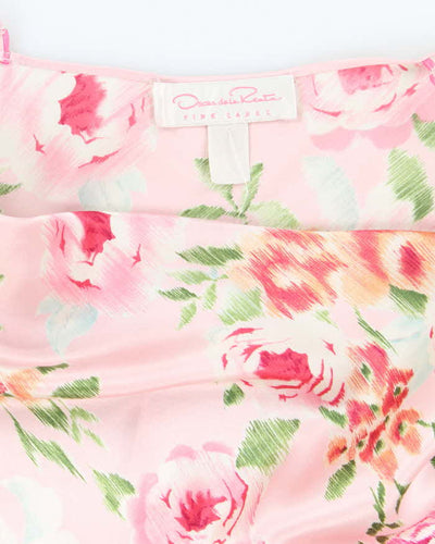 Vintage 90s Oscar De La Renta Slip Dress - M