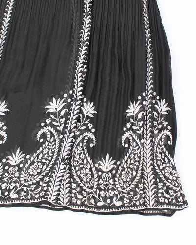Vintage 00s Sunny Leigh Plisse Sheer Dress - M